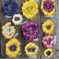 The original reference photo for the sunflower variation inspiration. It features 11 different cuts of sunflowers with their respective names next to them